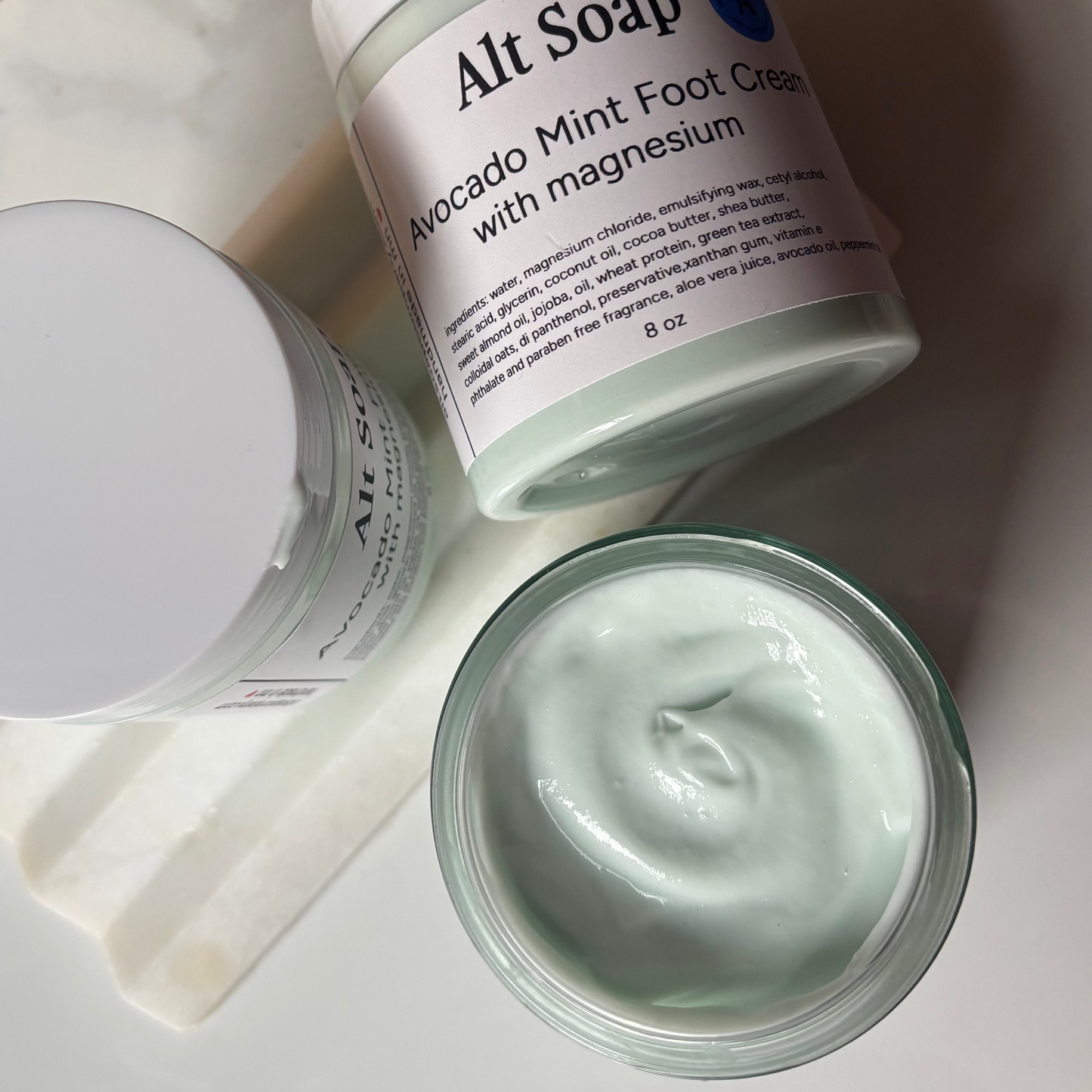 Avocado Mint Foot Cream with Magnesium