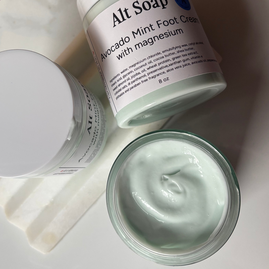 Avocado Mint Foot Cream with Magnesium
